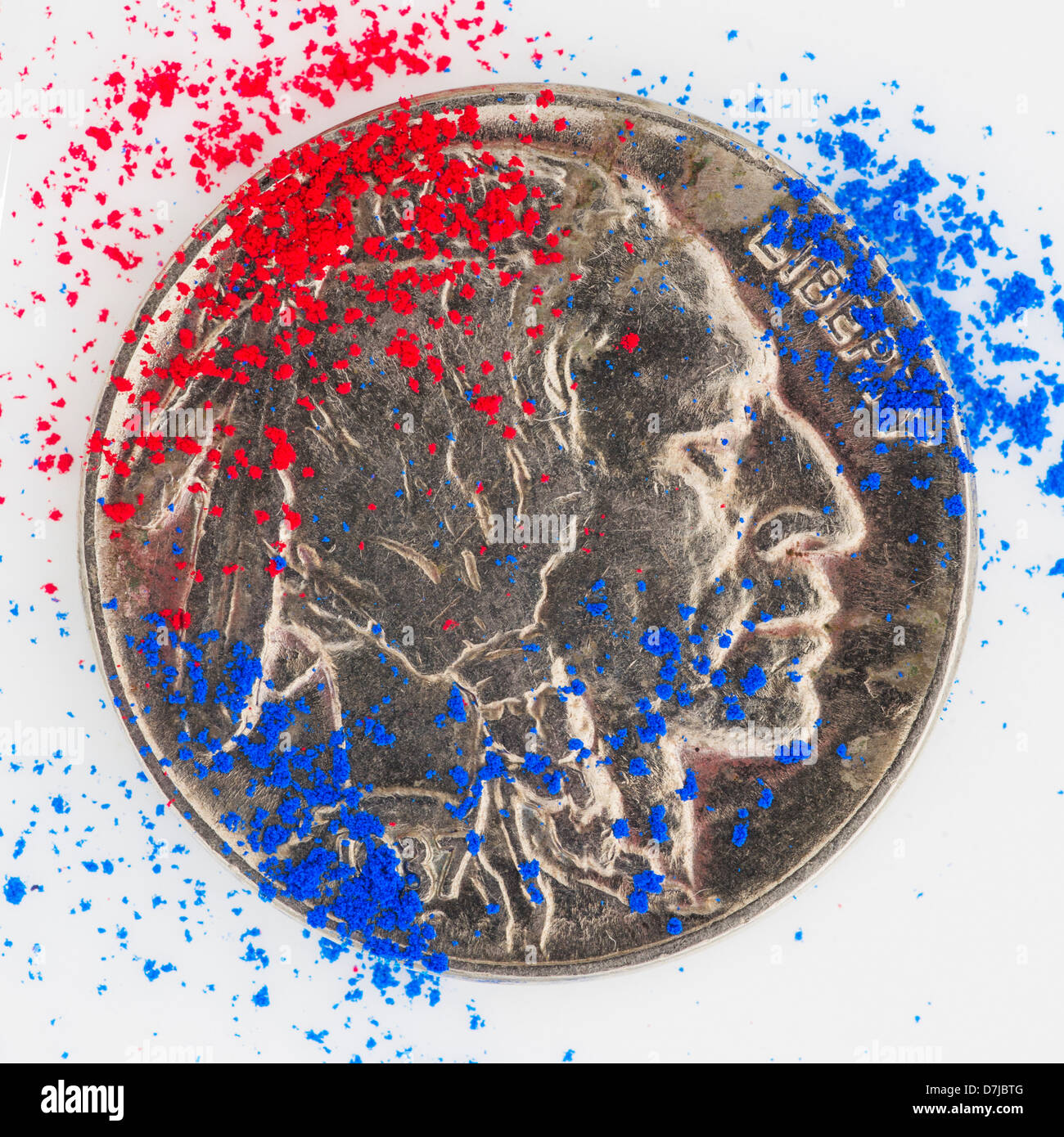 Studio shot di dollar coin Foto Stock
