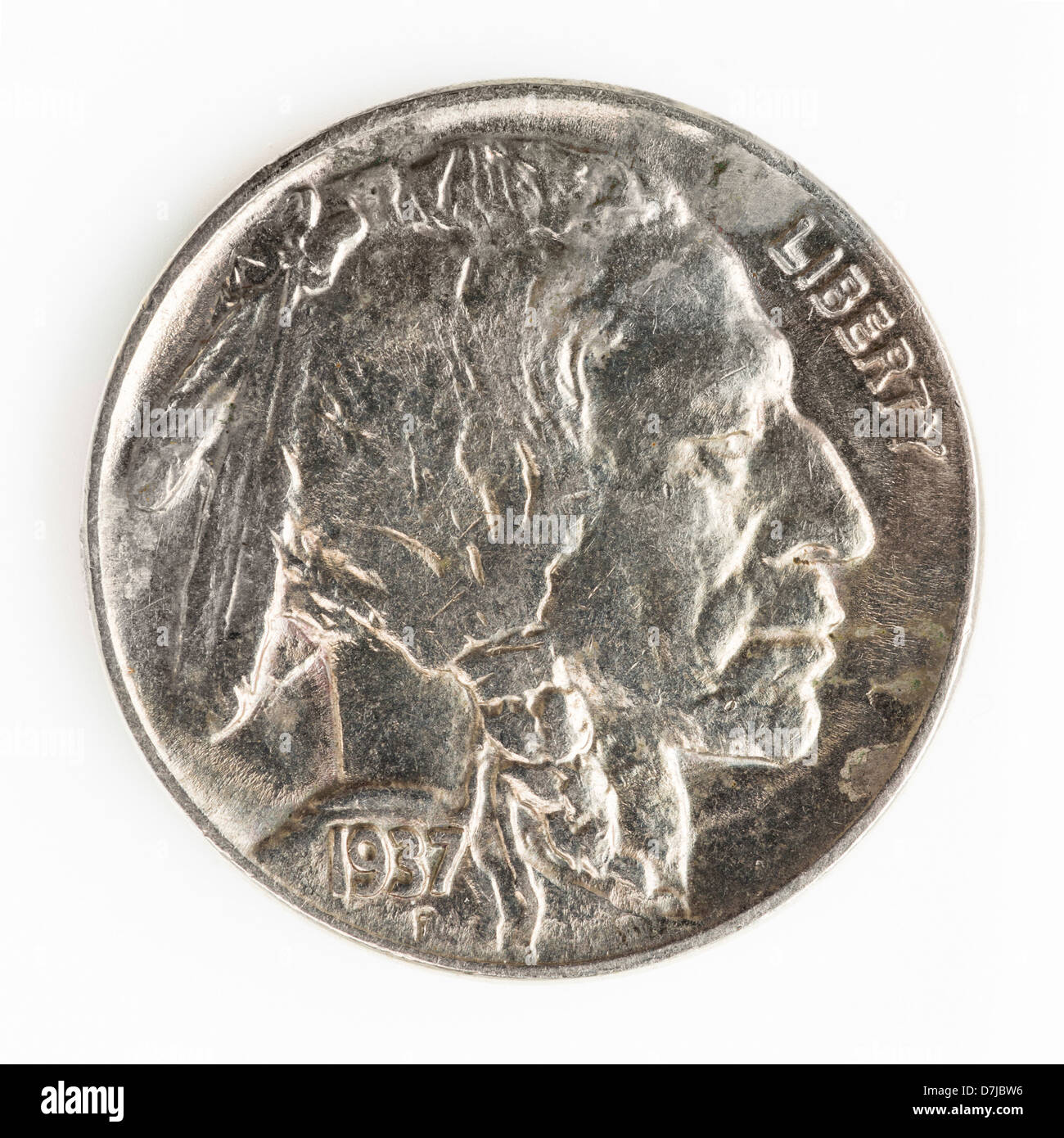 Studio shot di dollar coin Foto Stock