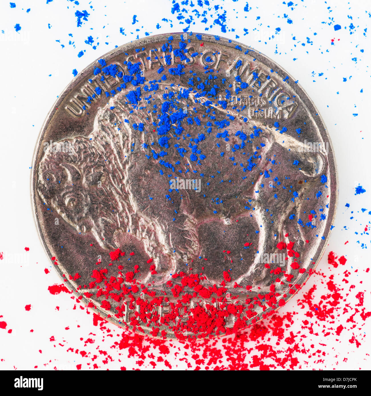 Studio shot di dollar coin Foto Stock