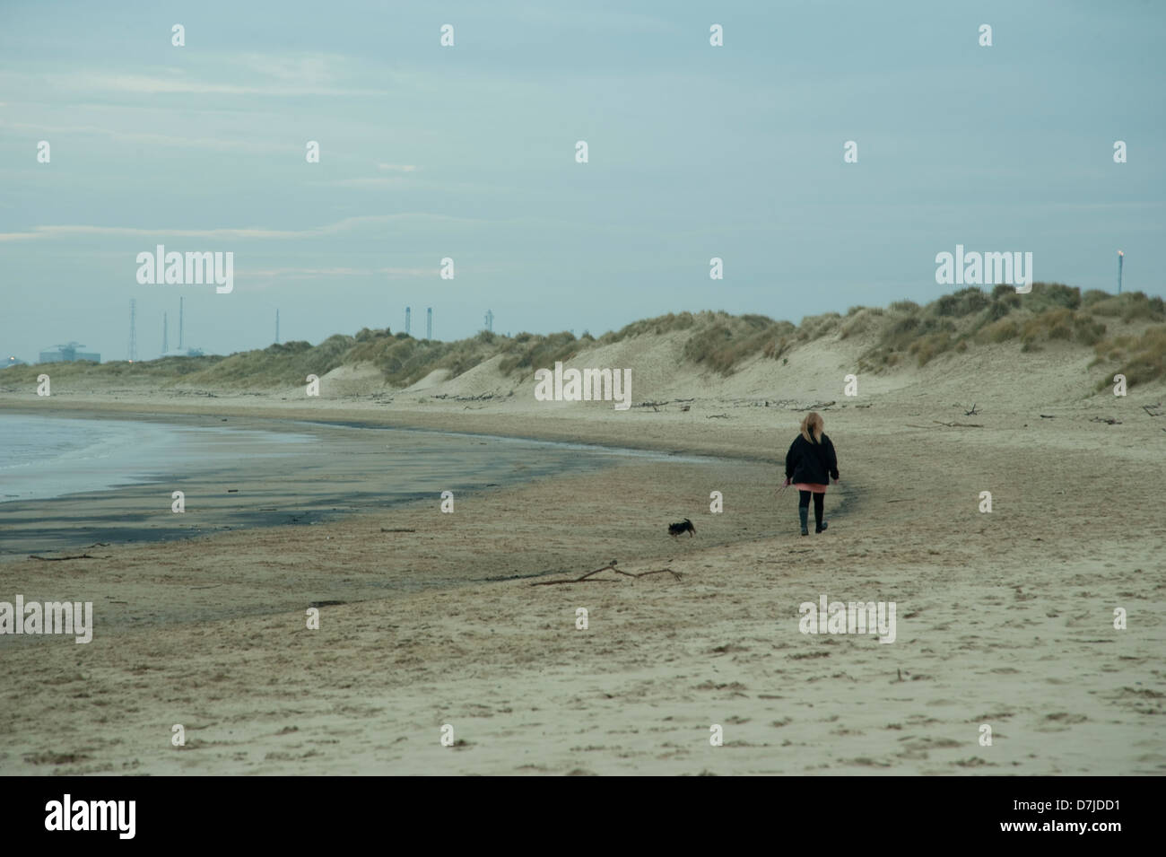 Seaton Carew Beach Foto Stock