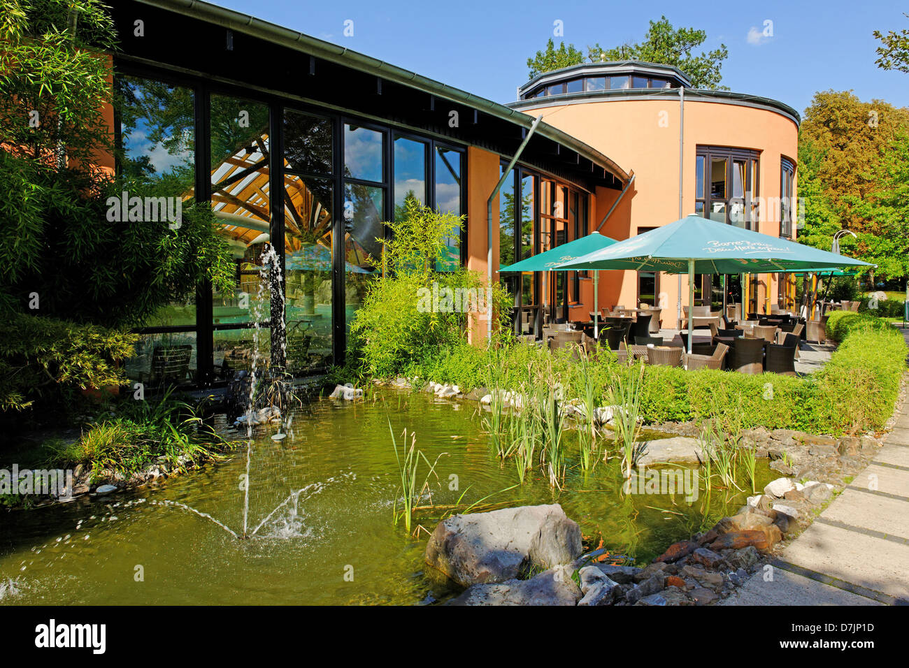 Il Bali-Therme nel resort per la salute di park a Bad Oeynhausen, Germania Foto Stock