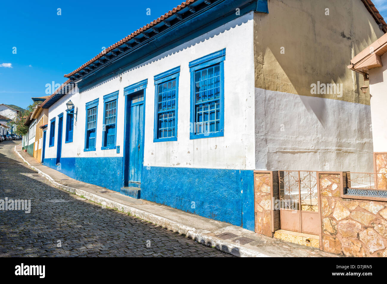 Rua Dom Pedro II, Sabara, Belo Horizonte, Minas Gerais, Brasile Foto Stock