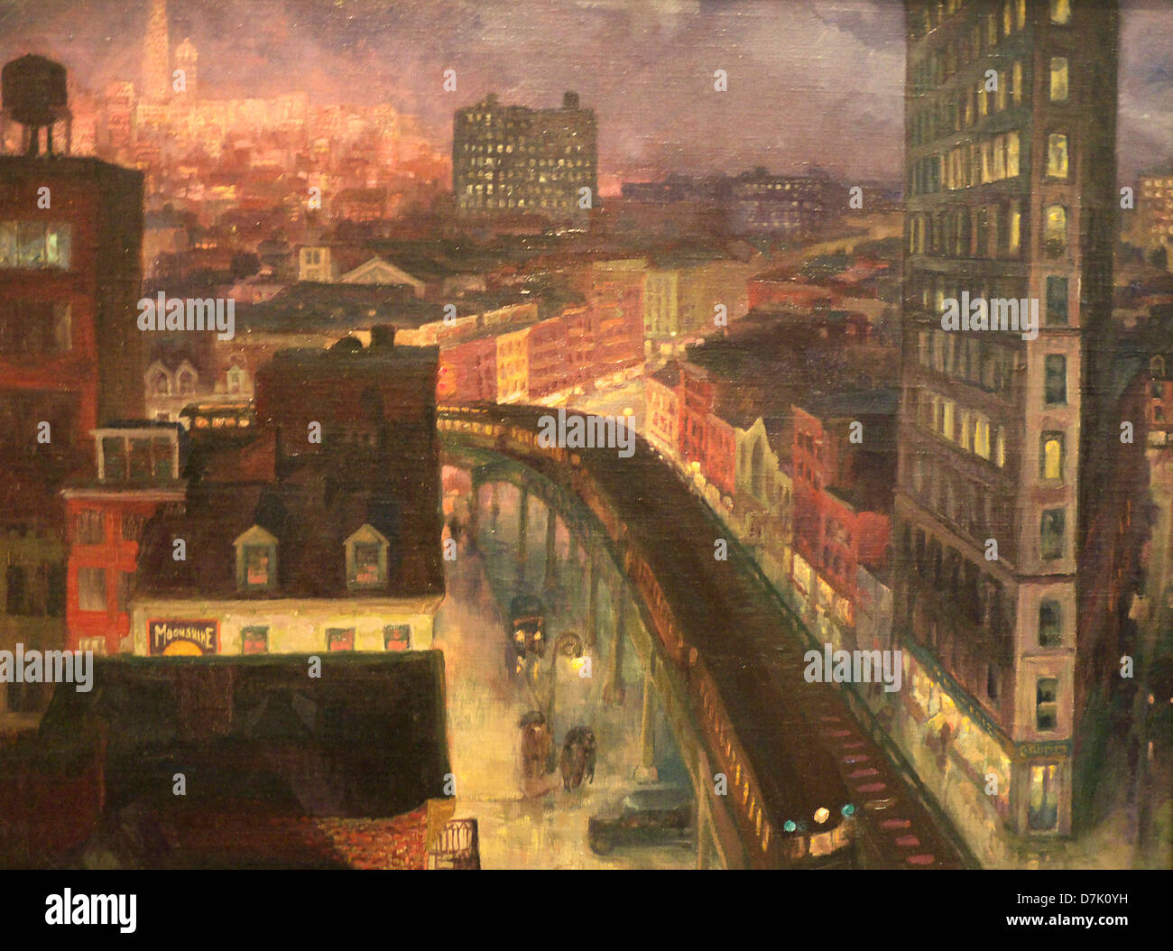 La città dal Greenwich Village di John Sloan Foto Stock