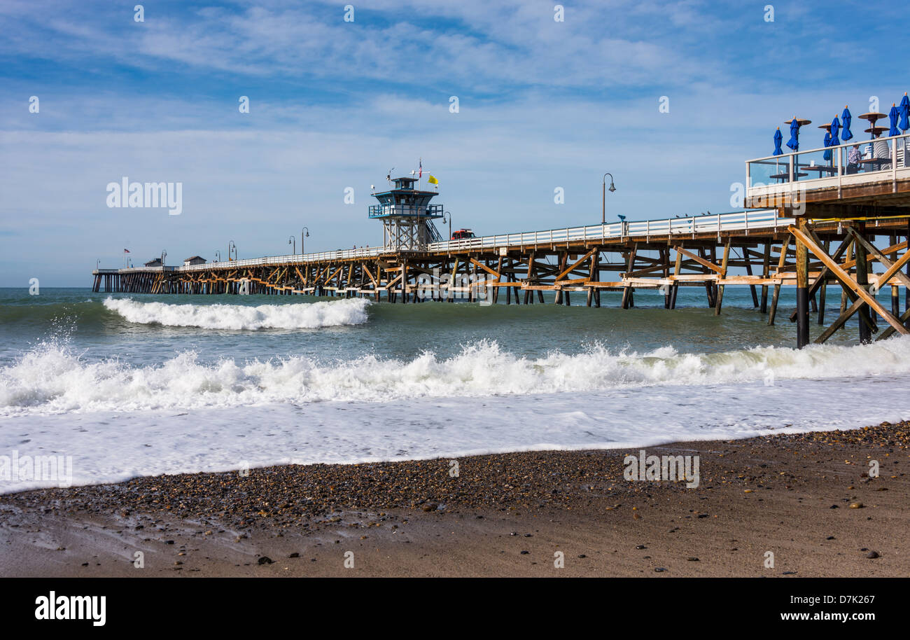 San Clemente Pier Foto Stock