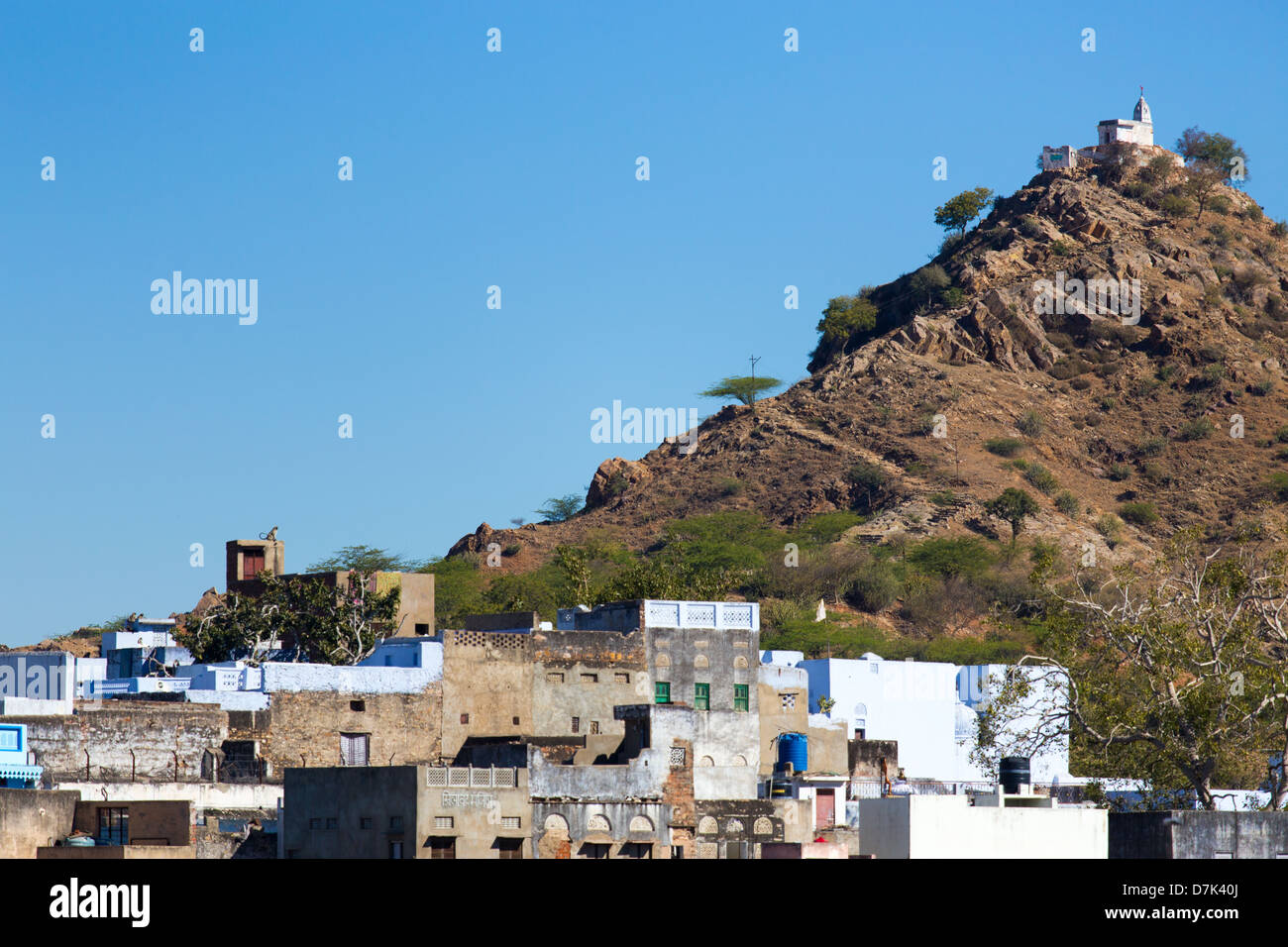 Gayatri tempio indù, Pushkar, Rajasthan, India Foto Stock