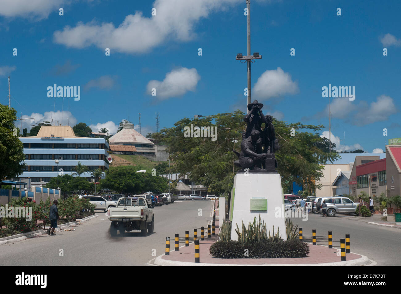 Isole Salomone scouts & Coastwatchers Memorial al punto Cruz, Honiara Foto  stock - Alamy