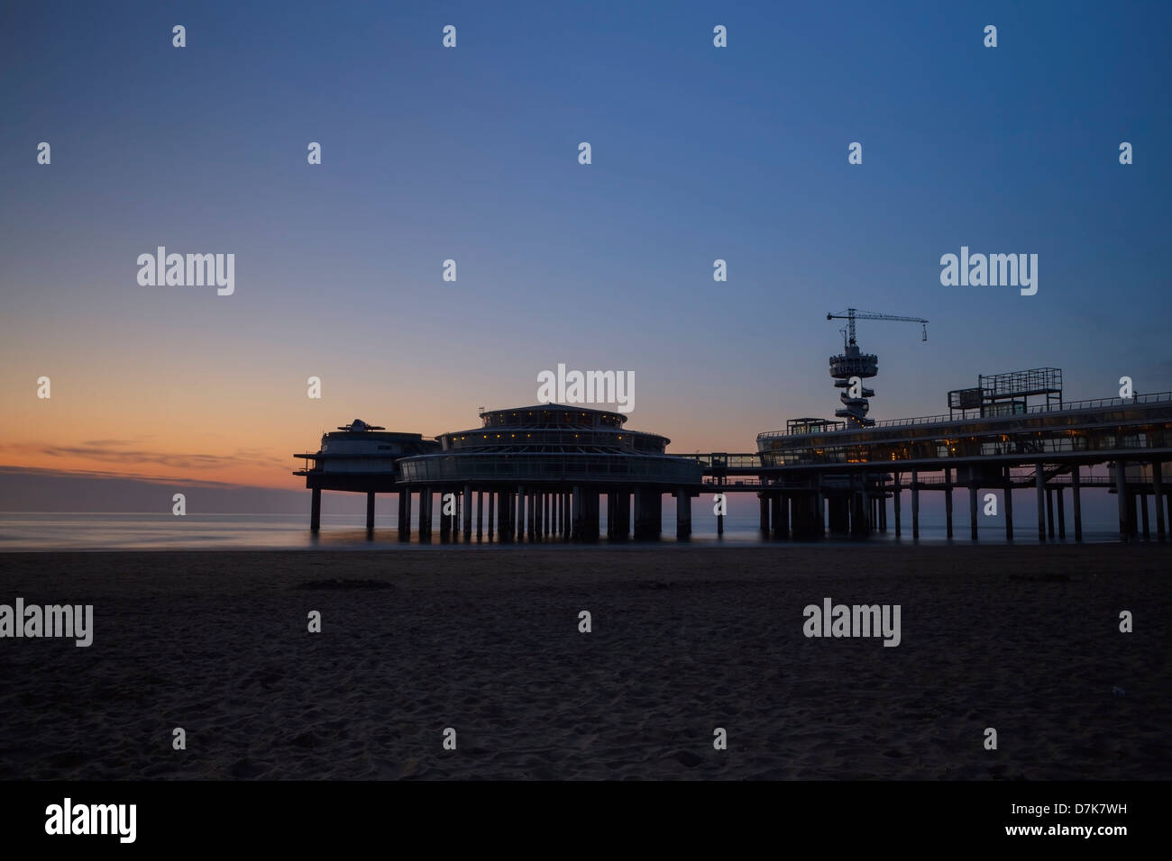 Pier, Scheveningen, South Holland, Paesi Bassi Foto Stock