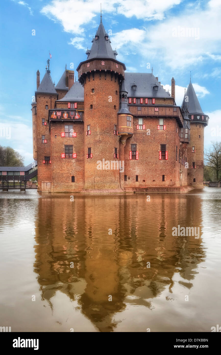 Castello De Haar, Haarzuilens, Utrecht, Paesi Bassi Foto Stock