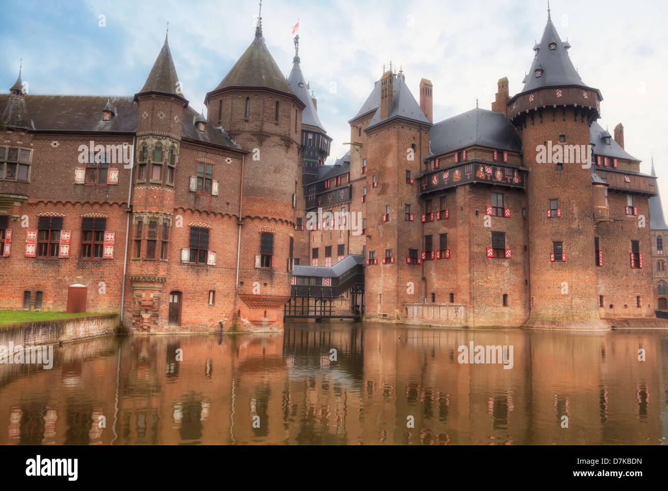 Castello De Haar, Haarzuilens, Utrecht, Paesi Bassi Foto Stock