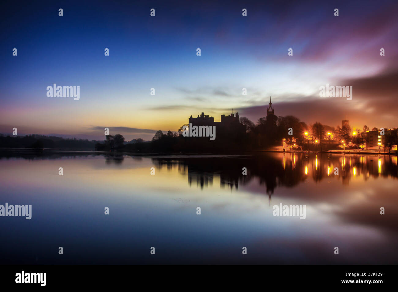 Regno Unito, Scozia, vista di Linlithgow Palace Foto Stock