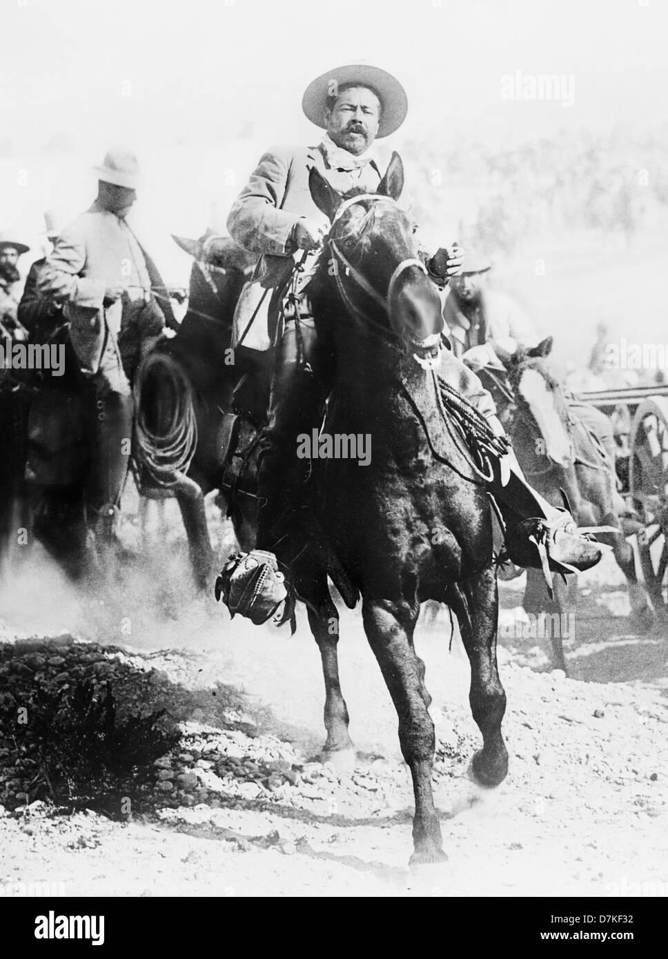 Foto d'epoca del rivoluzionario generale messicano Francisco "Pancho" Villa (1878 – 1923). Foto circa 1914. Foto Stock