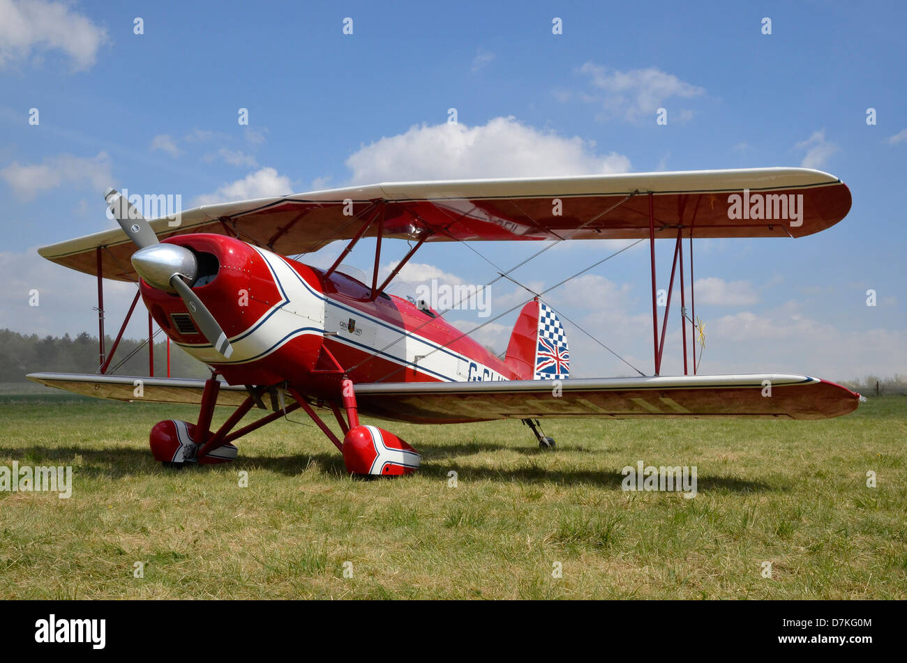 Grandi Laghi Sport Trainer e un design classico ora aggiornata da Waco Classic aeromobile per rispondere ai moderni standard operativi Foto Stock