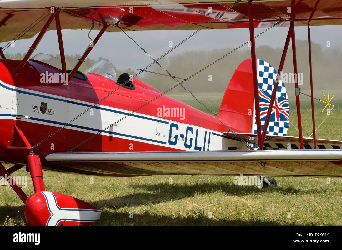 Grandi Laghi Sport Trainer e un design classico ora aggiornata da Waco Classic aeromobile per rispondere ai moderni standard operativi Foto Stock