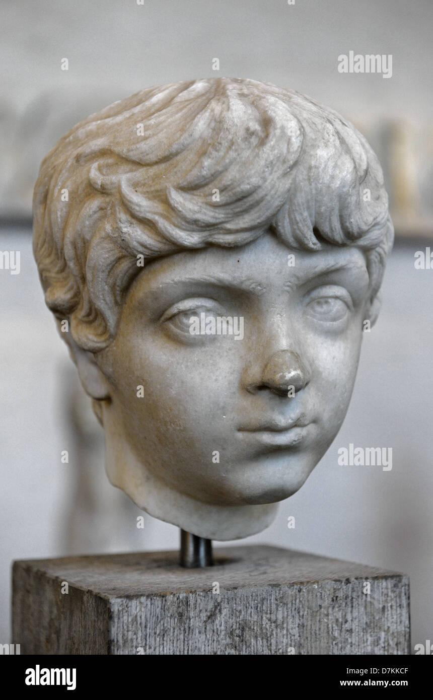 Geta (189 - 211). Imperatore romano. Busto. Glyptothek. Monaco di Baviera. Germania. Foto Stock