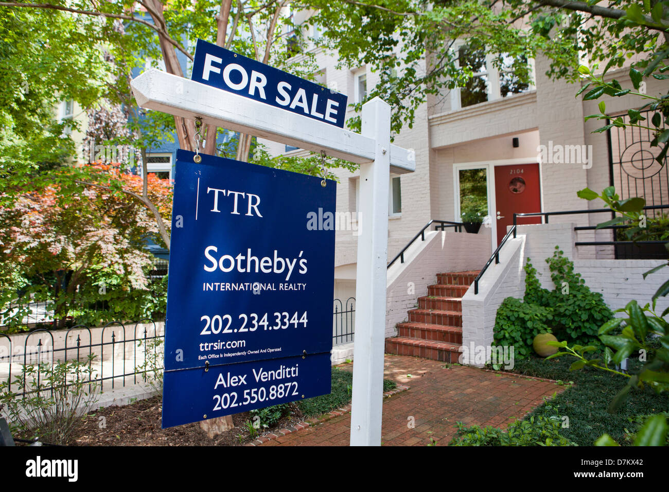 Sotheby's immobiliare Vendita Casa segno - Washington DC, Stati Uniti d'America Foto Stock