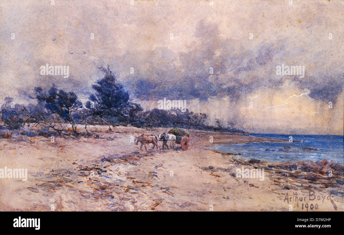 Arthur Merric Boyd, Untitled. 1900 acquerello. Galleria Nazionale dell'Australia, Canberra. Foto Stock