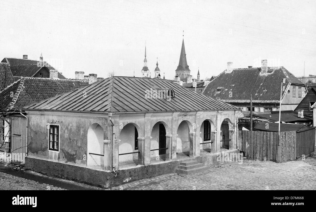 Pärnu è una città costiera nel sud-ovest dell'Estonia conosciuta per le sue spiagge sabbiose e il suo significato storico. Questa immagine fa parte della collezione del National Heritage Board svedese, che mostra siti importanti in Estonia. Foto Stock