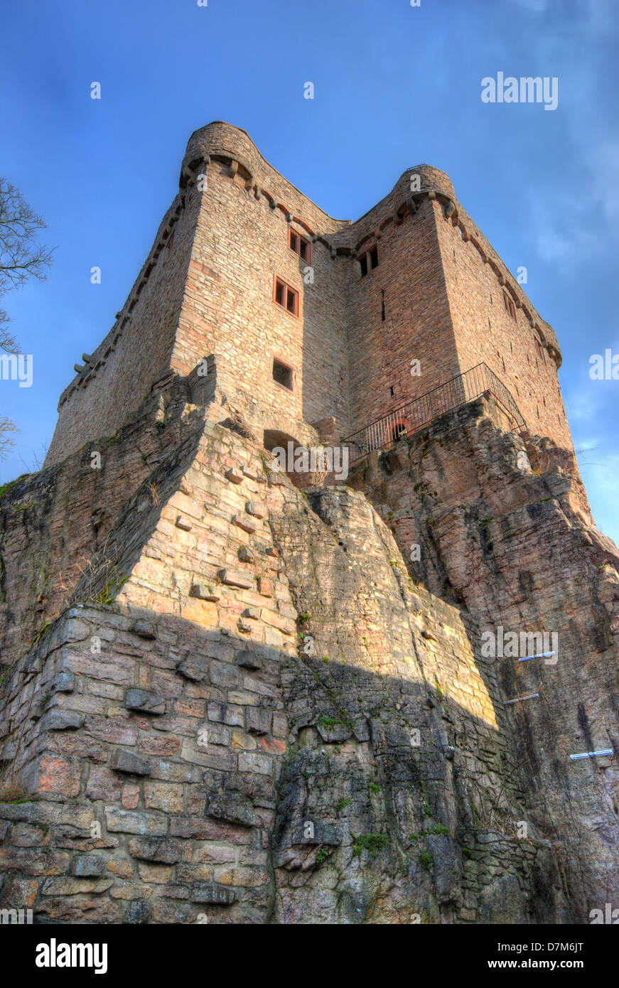 Hohenbaden, il vecchio castello di Baden Baden in Germania Foto Stock