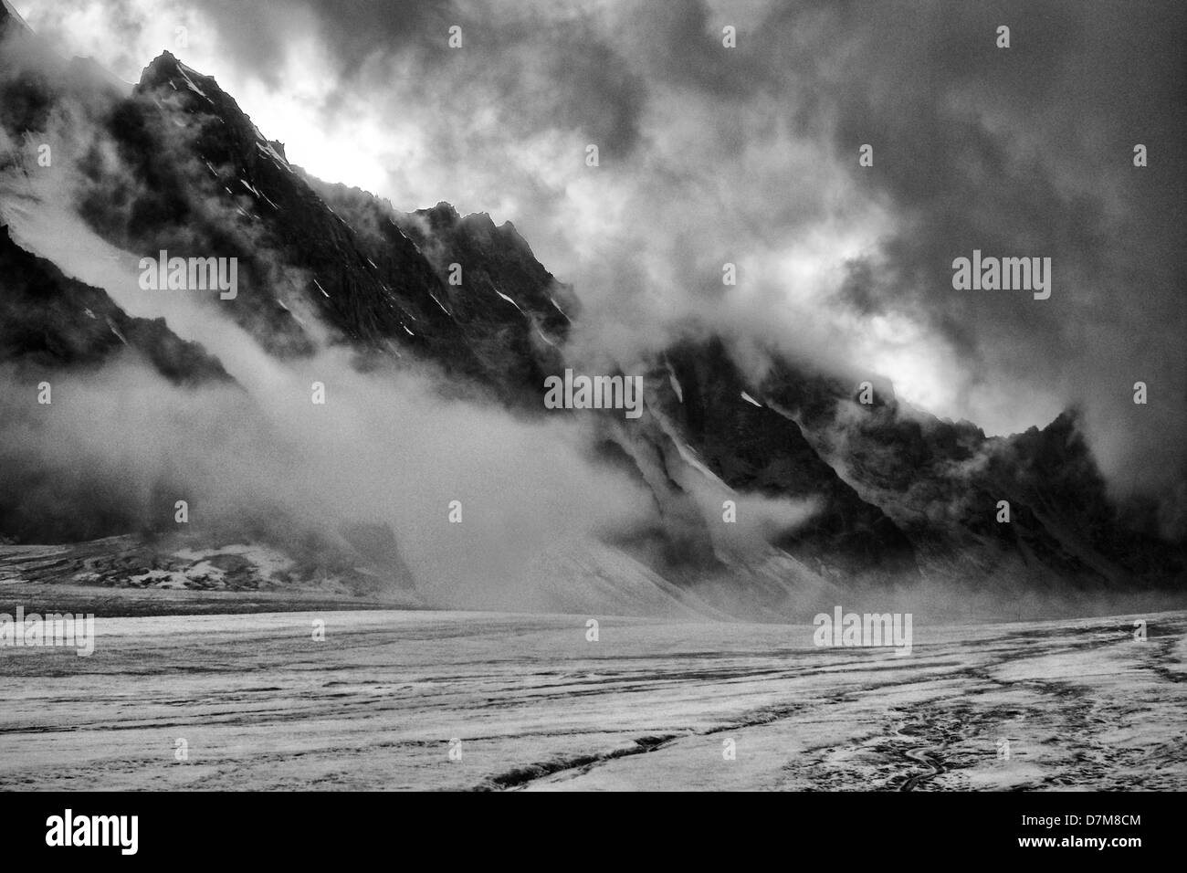 Ala Archa National Park, Tian Shan montagne, Kirghizistan Foto Stock