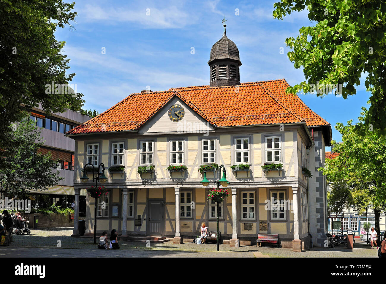 Il vecchio edificio di guardia in Northeim Bassa Sassonia, Germania Foto Stock