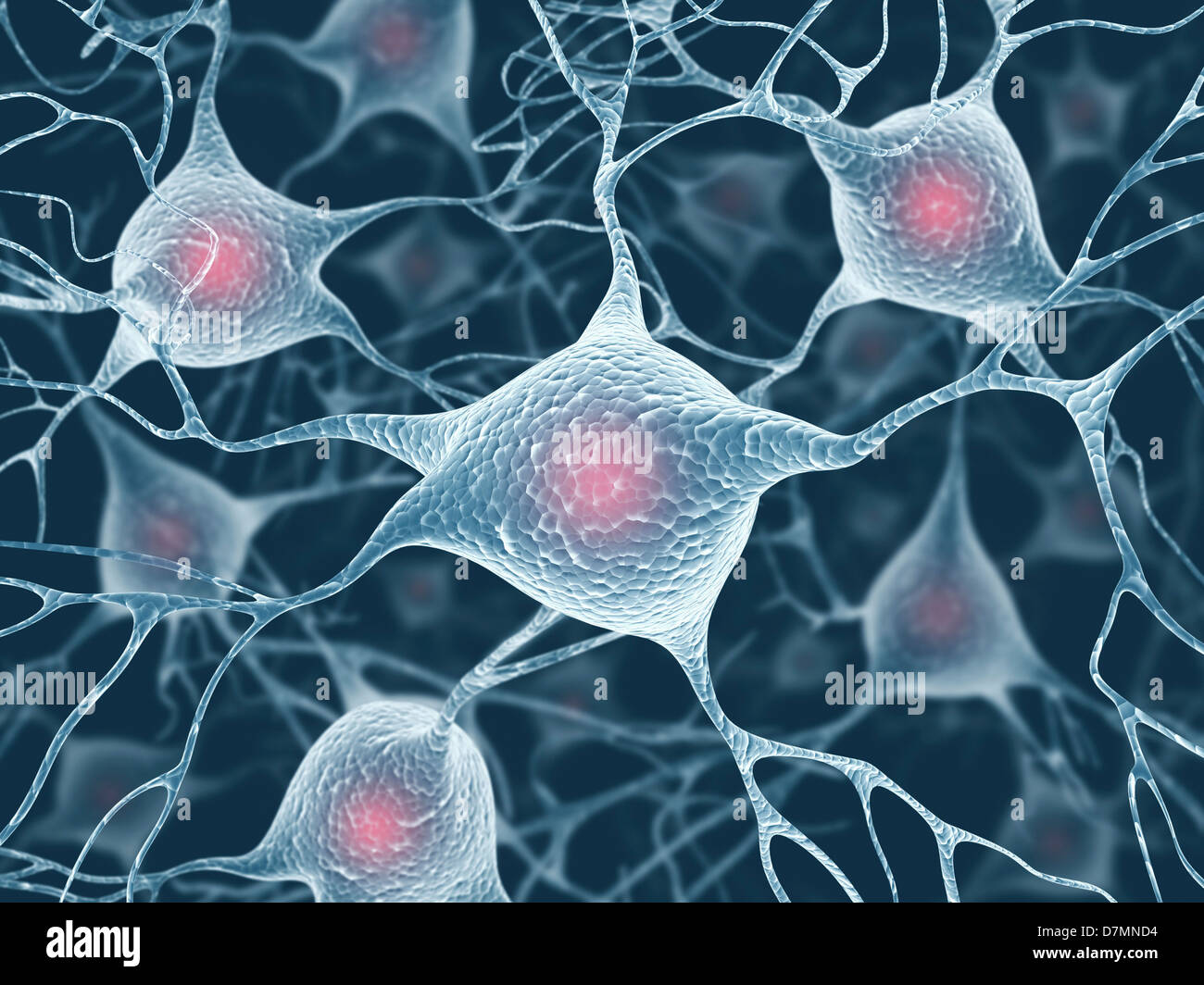 Rete neurale, artwork Foto Stock