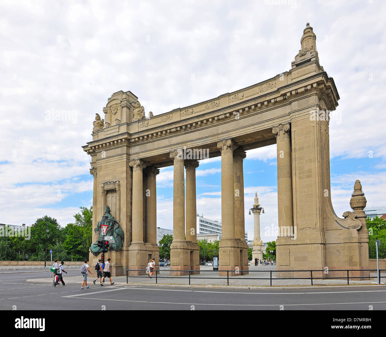 La gate di Charlottenburg di Berlino Foto Stock