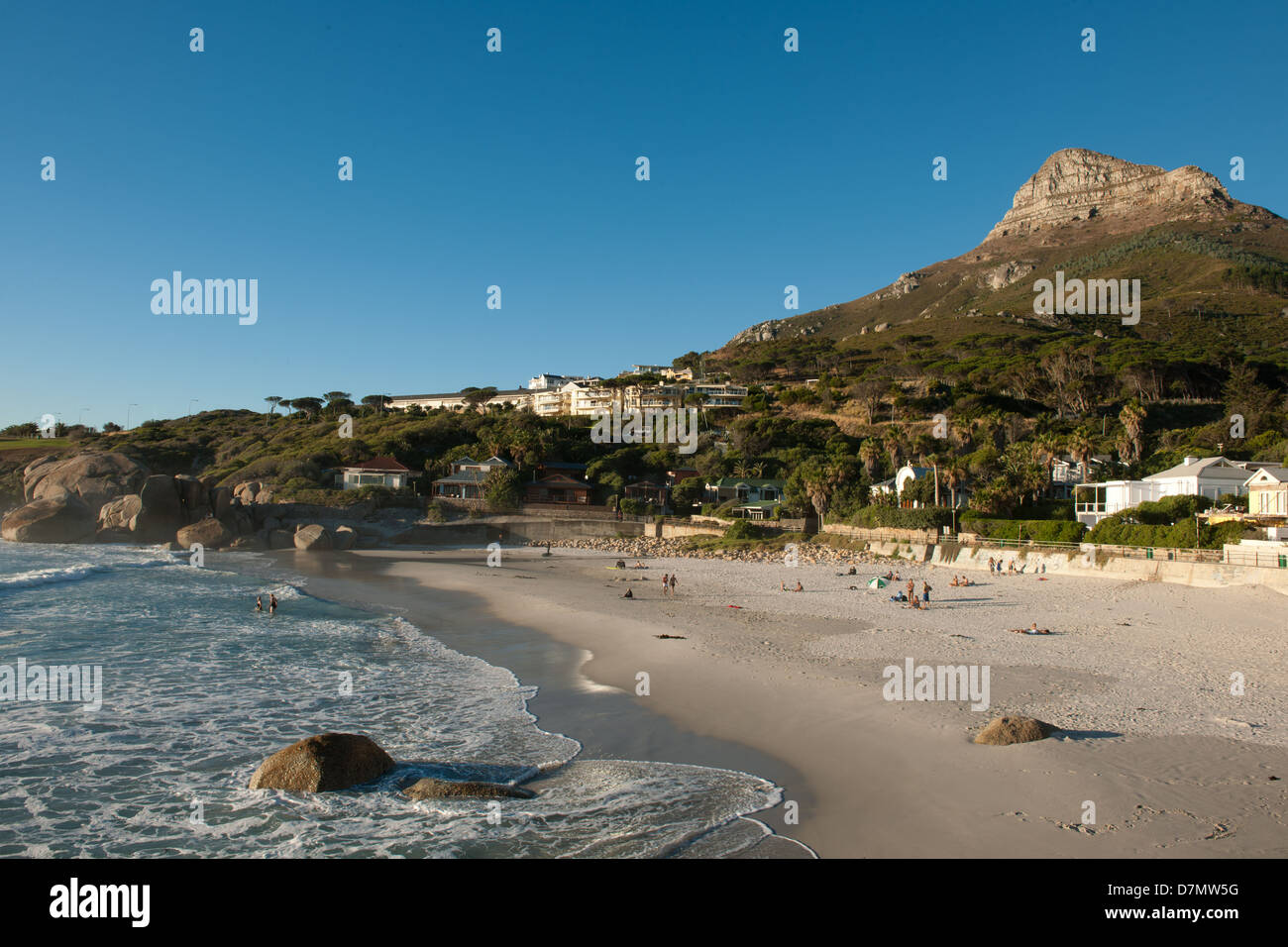 Camps Bay, Città del Capo, Sud Africa Foto Stock