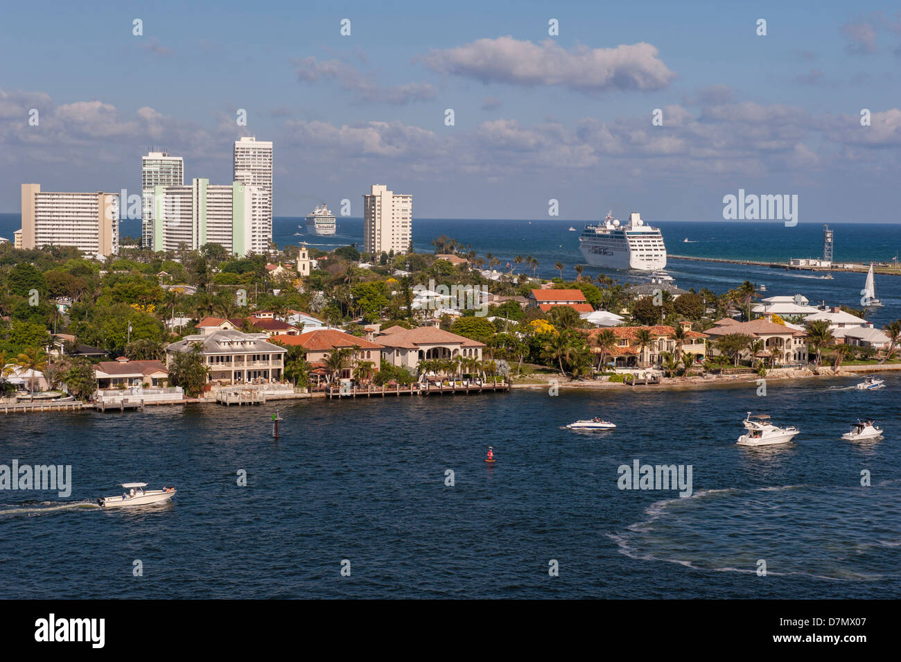 Fort Lauderdale, Port Everglades, Florida, Stati Uniti d'America, Intracoastal grandeur dei mari, Royal Caribbean Foto Stock
