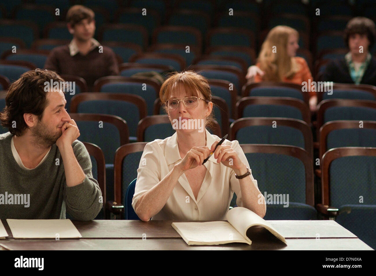 L'insegnante di inglese 2013 Tribeca Film produzione con Julianne Moore e Michael Angarano Foto Stock