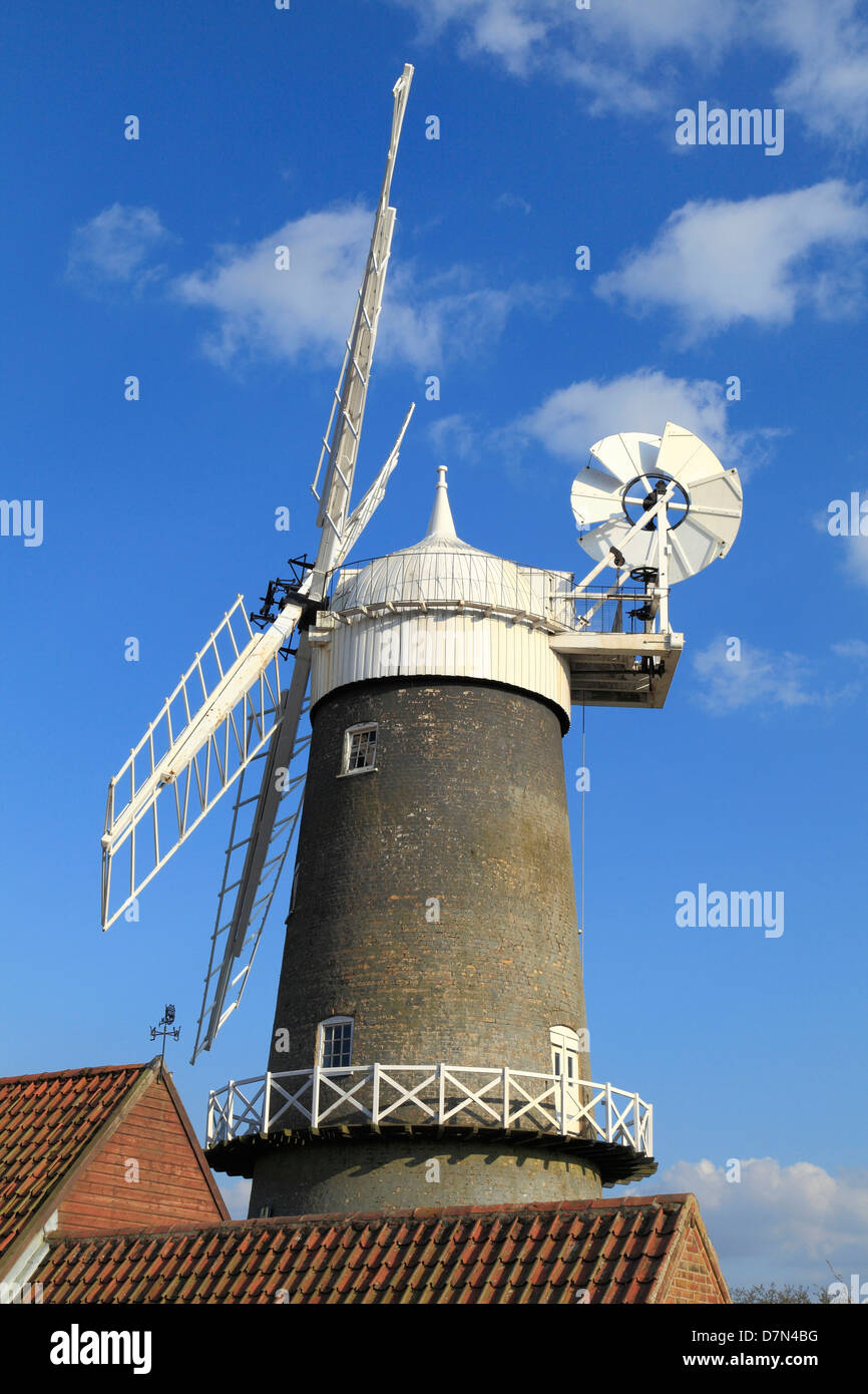 Il mulino a vento di Bircham, Norfolk, Inghilterra, Inglese UK post cap mulini a vento mill mills Foto Stock