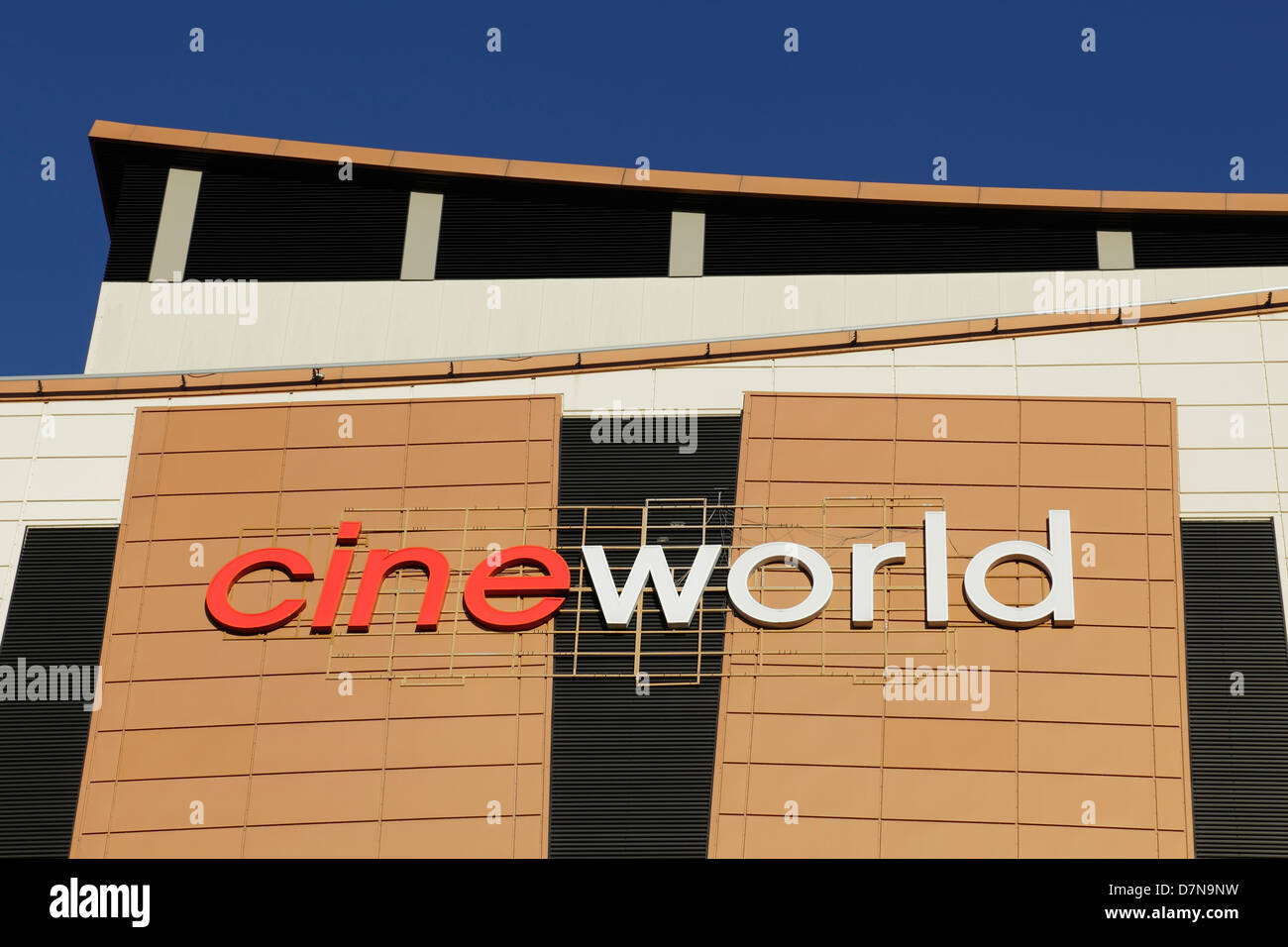 Un Cinema Cineworld segno nel centro della città di Glasgow, Scotland, Regno Unito Foto Stock