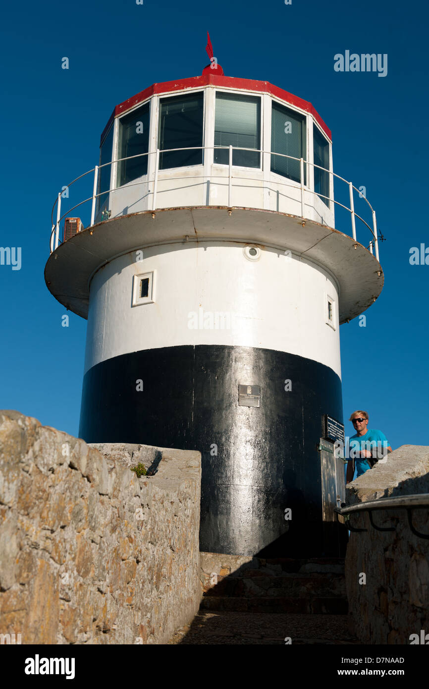 Cape Point Lighthouse, Capo di Buona Speranza La Riserva Naturale di Cape Peninsula, Sud Africa Foto Stock