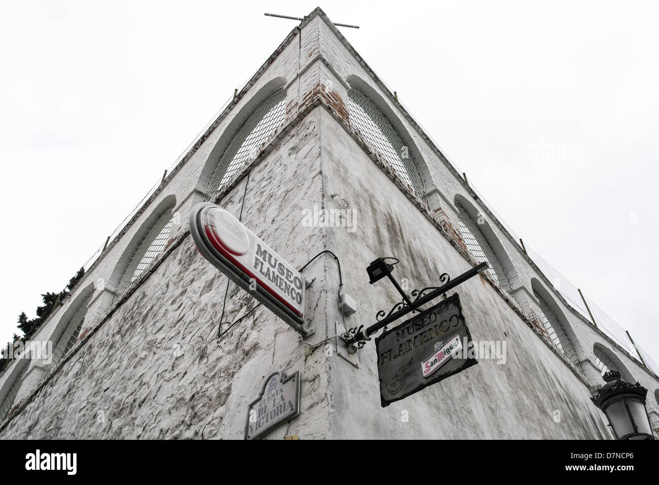 Museo Flamenco cartelli appesi a Sacromento, Granada Foto Stock