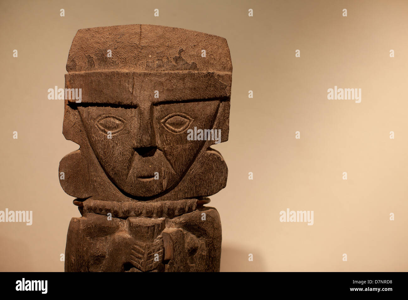 Peruviano scultura in legno Foto Stock