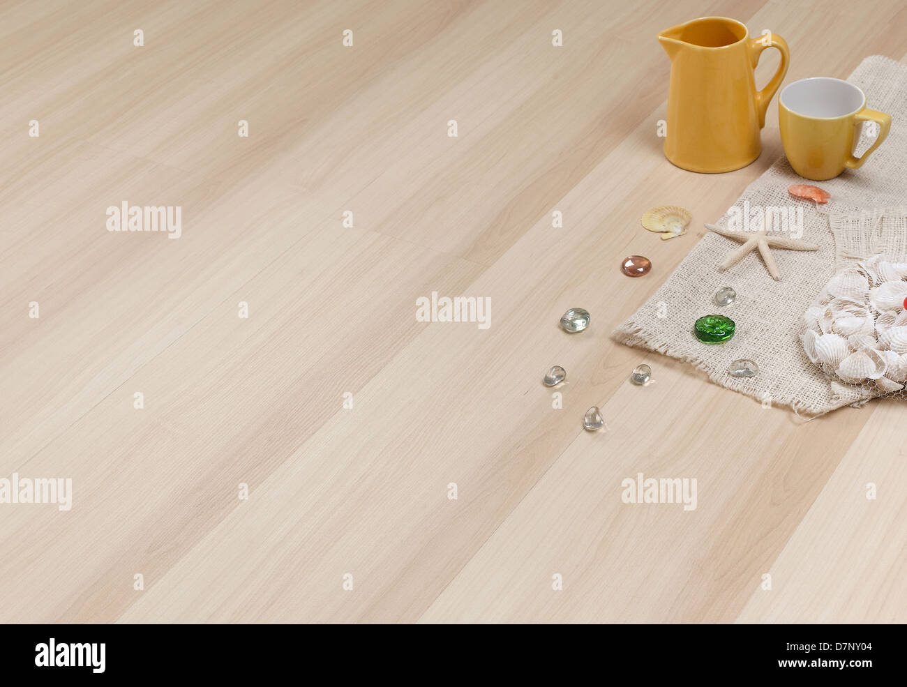 La texture del pavimento in legno con spazio vuoto per inserire testo o foto su di esso Foto Stock