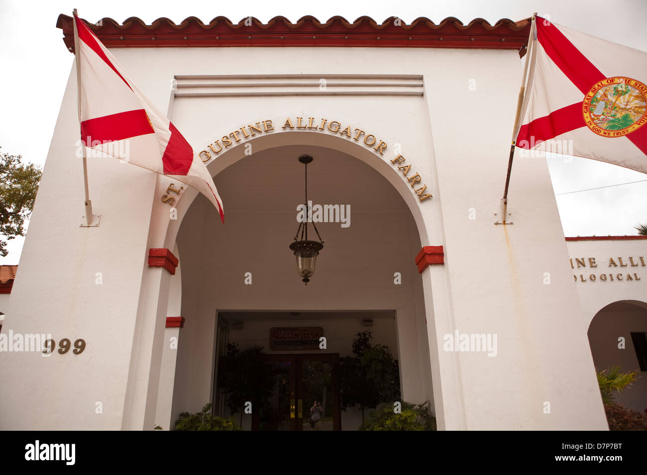 Il coccodrillo fattoria parco zoologico è visto in Sant'Agostino, Florida Foto Stock