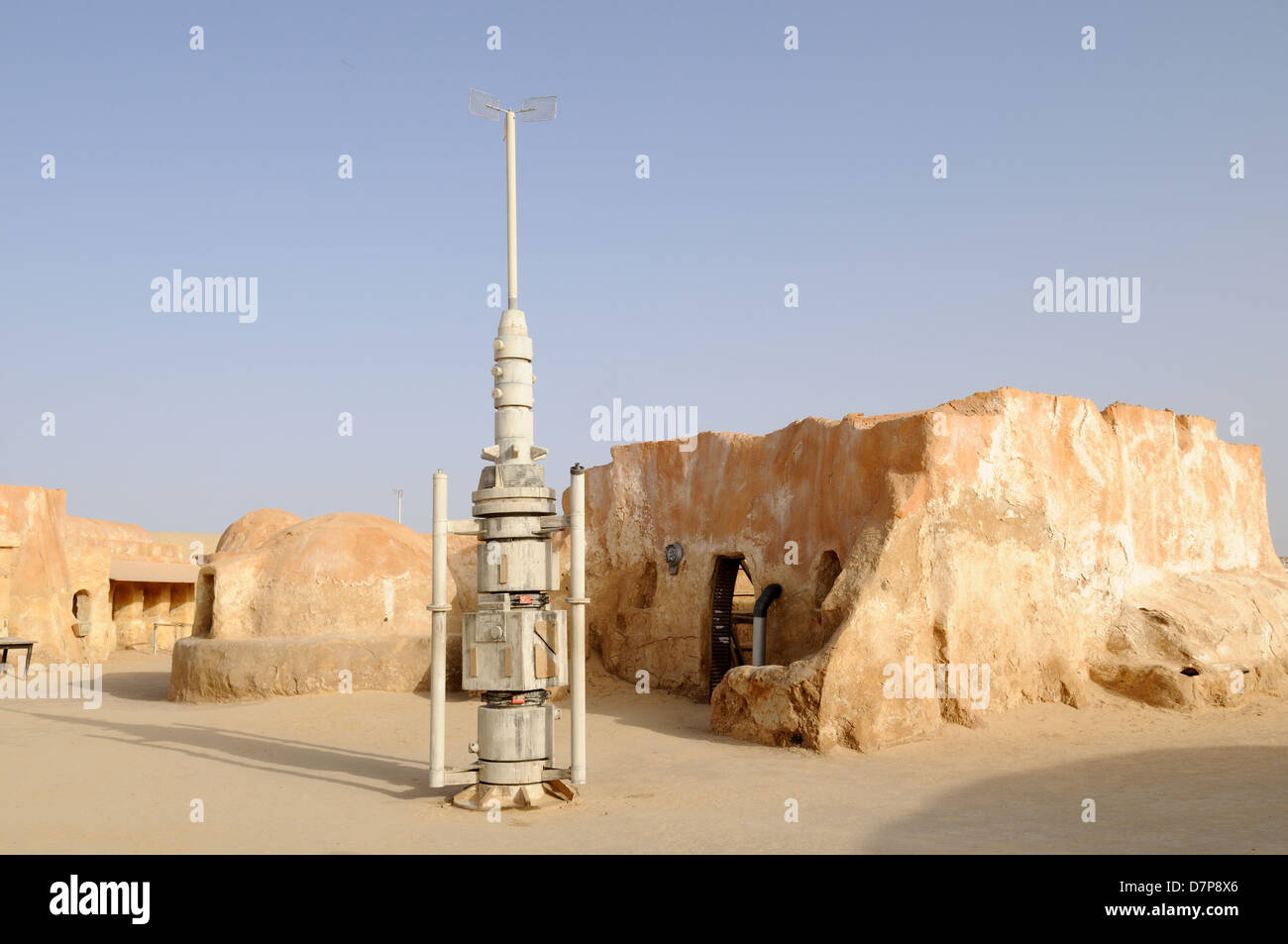 Resti di Star Wars impostato vicino a Tozeur deserto del Sahara in Tunisia Foto Stock