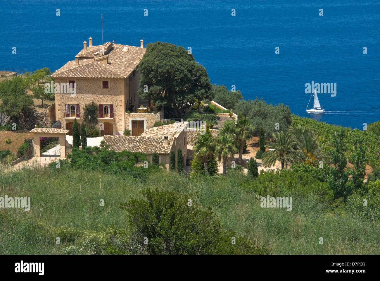 Landhaus an der Westkuete Mallorca, Country house su Mallorca west coast Foto Stock