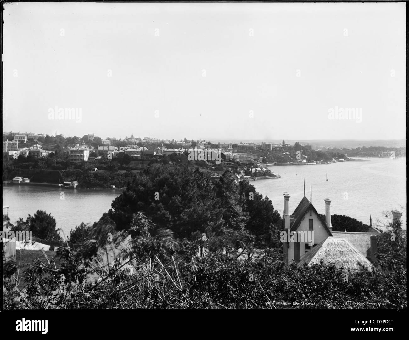 Elizabeth Bay, dal Sydney Darling Point Foto Stock