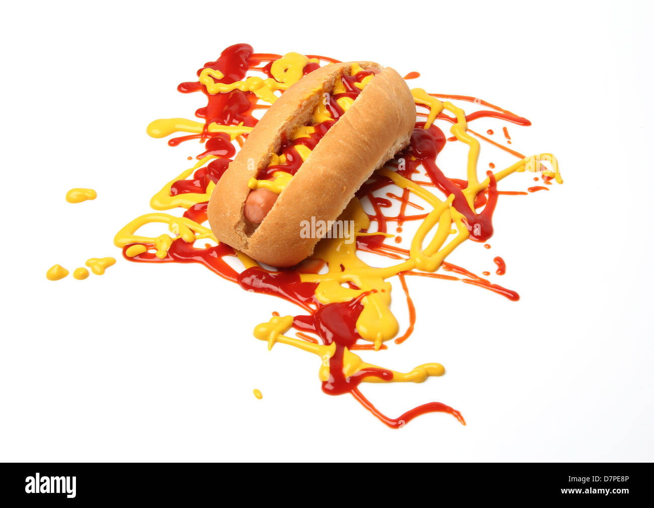 Jackson Pollock nello stile hot dog Foto Stock