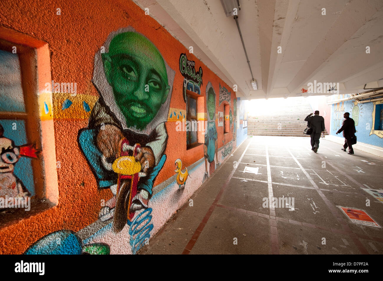 Murales a UCT, Università di Cape Town, Sud Africa Foto Stock