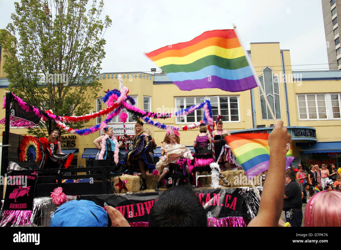 Gay Pride Festival e parade, Vancouver, Canada Foto Stock