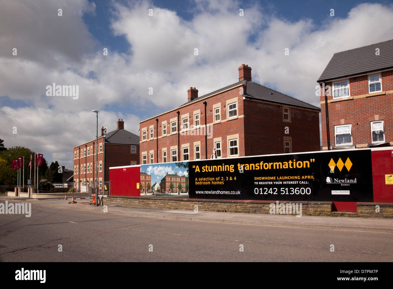 Newland case a sviluppo uscieri, Trowbridge, Wiltshire, Regno Unito Foto Stock