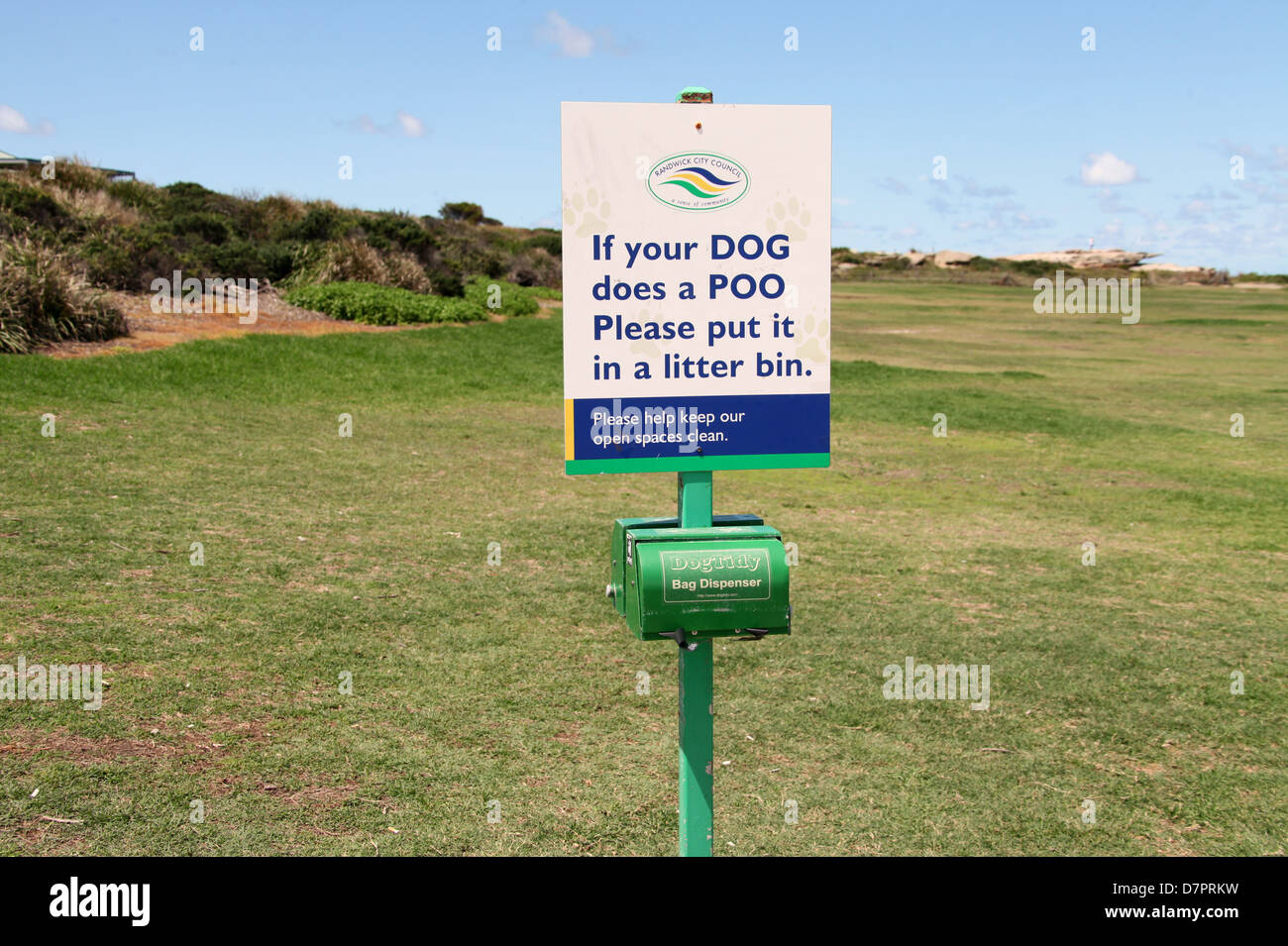Dog Poo informazioni Foto Stock
