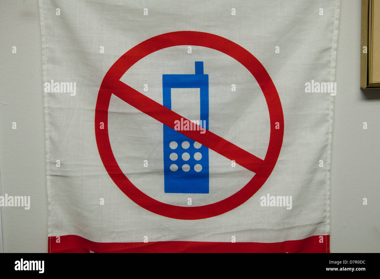 Nessun telefono cellulare utilizzare il segno Foto Stock