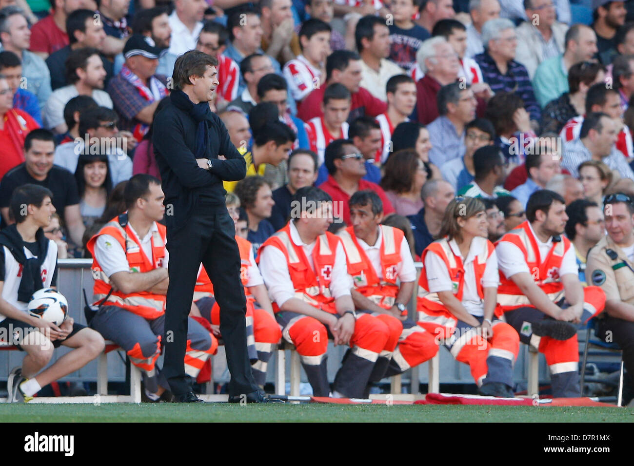 Madrid, Spagna. Il 12 maggio 2013. Atlético de Madrid versus F.C. Barcellona (1-2) al Vicente Calderon Stadium. La foto mostra Tito Vilanova coach di F.C. Barcellona. Credit: Azione Plus immagini di sport/Alamy Live News Foto Stock