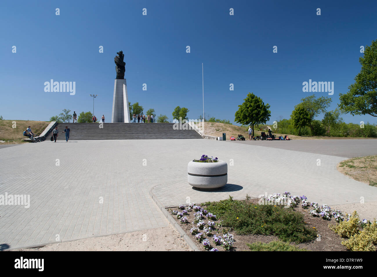 Liepaja, Lettonia, Baltico città paese storico kurzeme lettonia latvija liepaja monumento Foto Stock