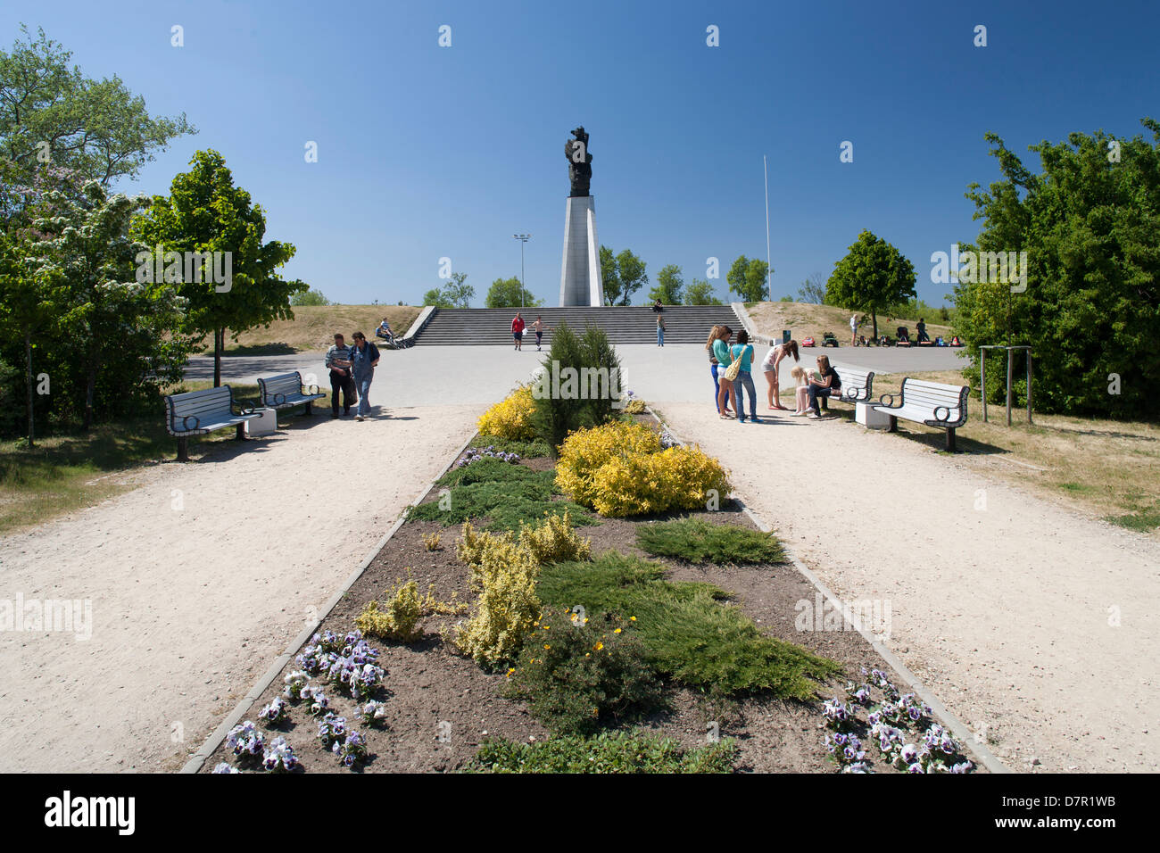 Liepaja, Lettonia, Baltico città paese storico kurzeme lettonia latvija liepaja monumento Foto Stock