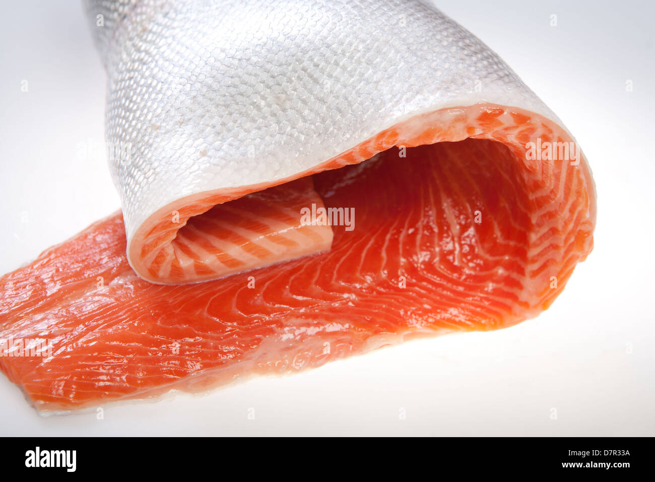 Il filetto di salmone. Foto Stock