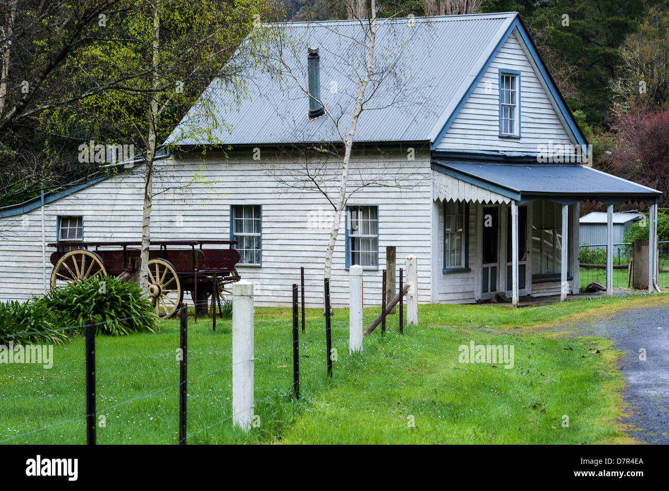 L'ex miniere d'oro della città e ora destinazione turistica di Walhalla in stato australiano di Victoria. Foto Stock